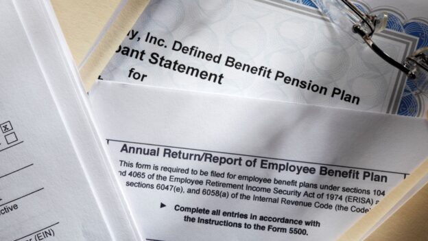 An employee benefits plan and multiple forms around it